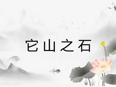 它山之石