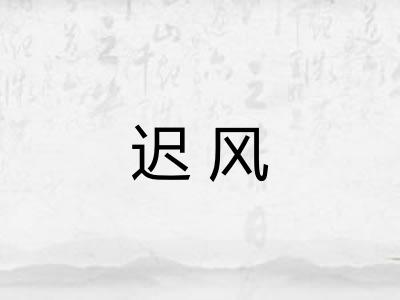 迟风