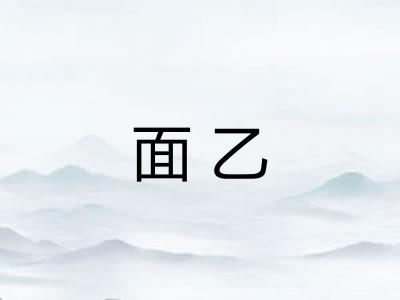 面乙