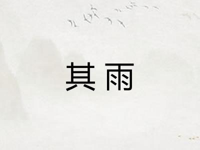 其雨