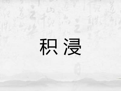 积浸
