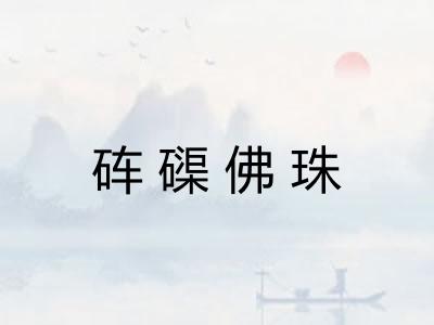 砗磲佛珠