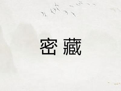 密藏