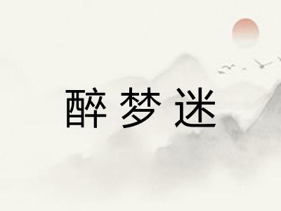 醉梦迷