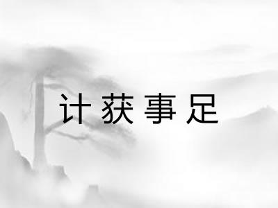 计获事足