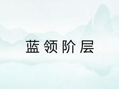 蓝领阶层