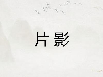 片影