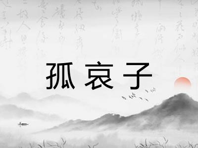 孤哀子