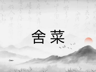 舍菜