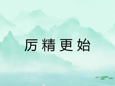 厉精更始
