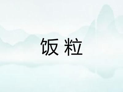 饭粒