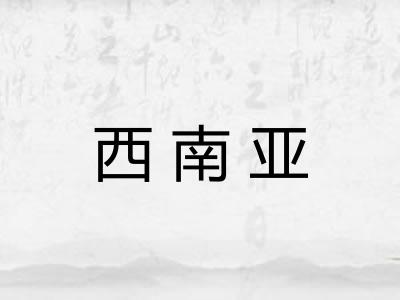 西南亚