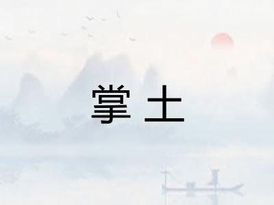 掌土