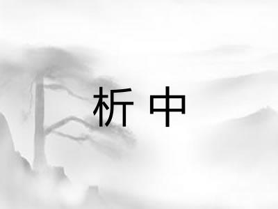 析中
