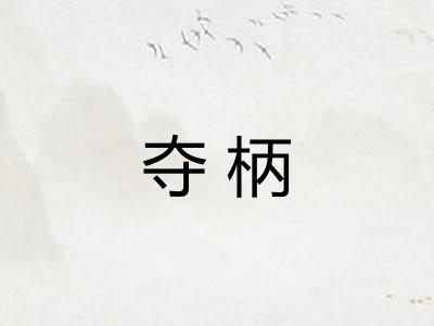 夺柄