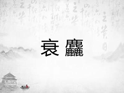 衰麤