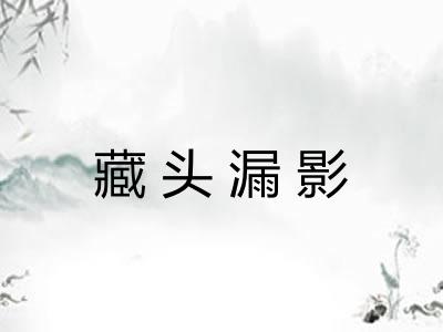 藏头漏影