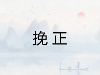 挽正