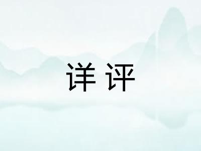 详评