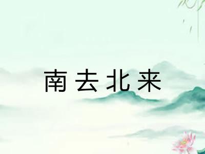 南去北来