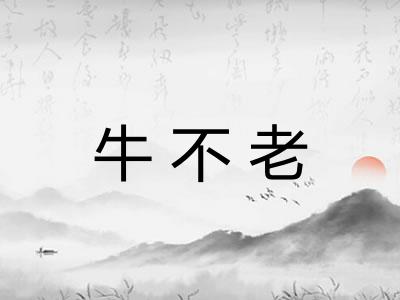 牛不老