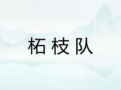 柘枝队