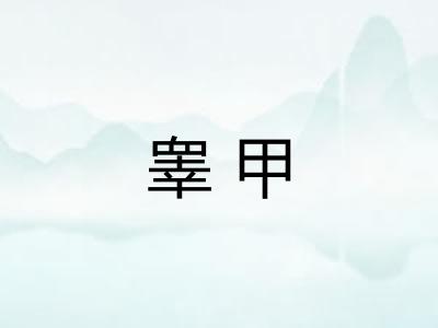 睾甲