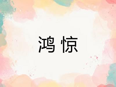 鸿惊