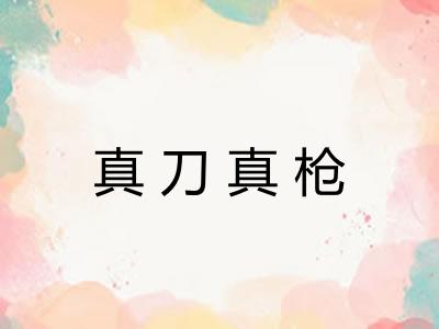 真刀真枪
