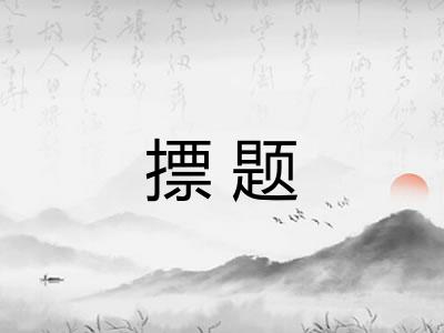 摽题