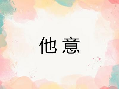 他意